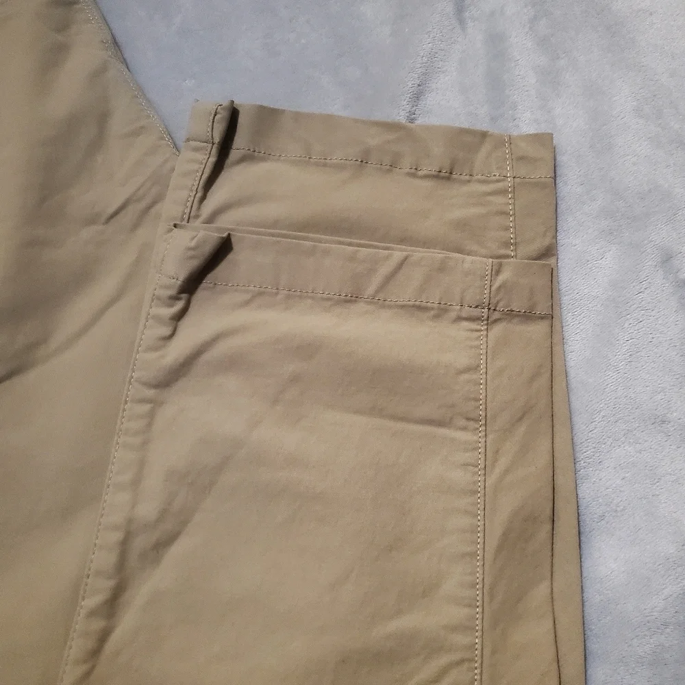 Eddie Bauer Mens Tan Voyager Flex Chino Slim Straight Leg Pants Size 32 NWT - Picture 6 of 12